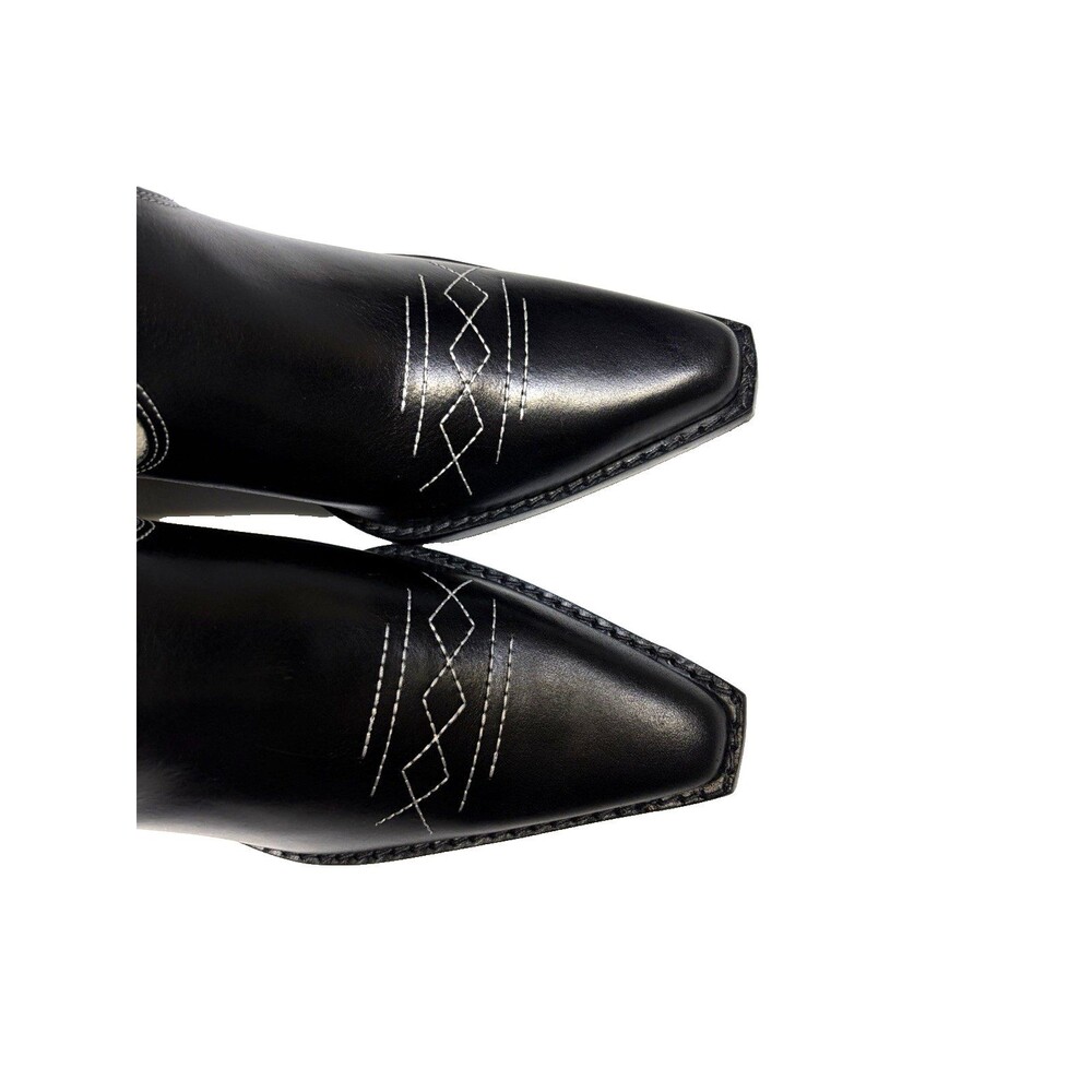 Vince Camuto Nedema Tall Western Boot Black/Creamy White Size 7.5 M New in Box - Picture 5 of 10